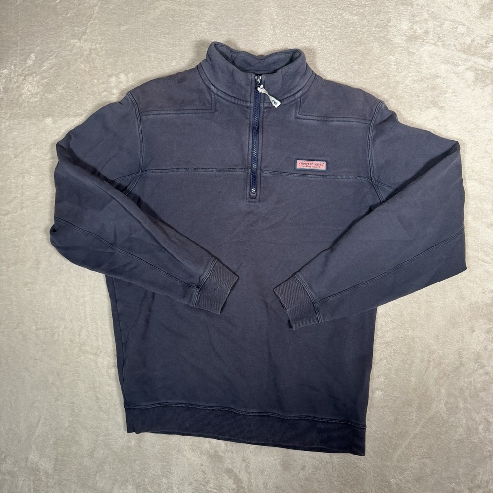 Vineyard Vines The Shep Shirt Men’s M Navy Quarter Zip Pullover Sweatshirt